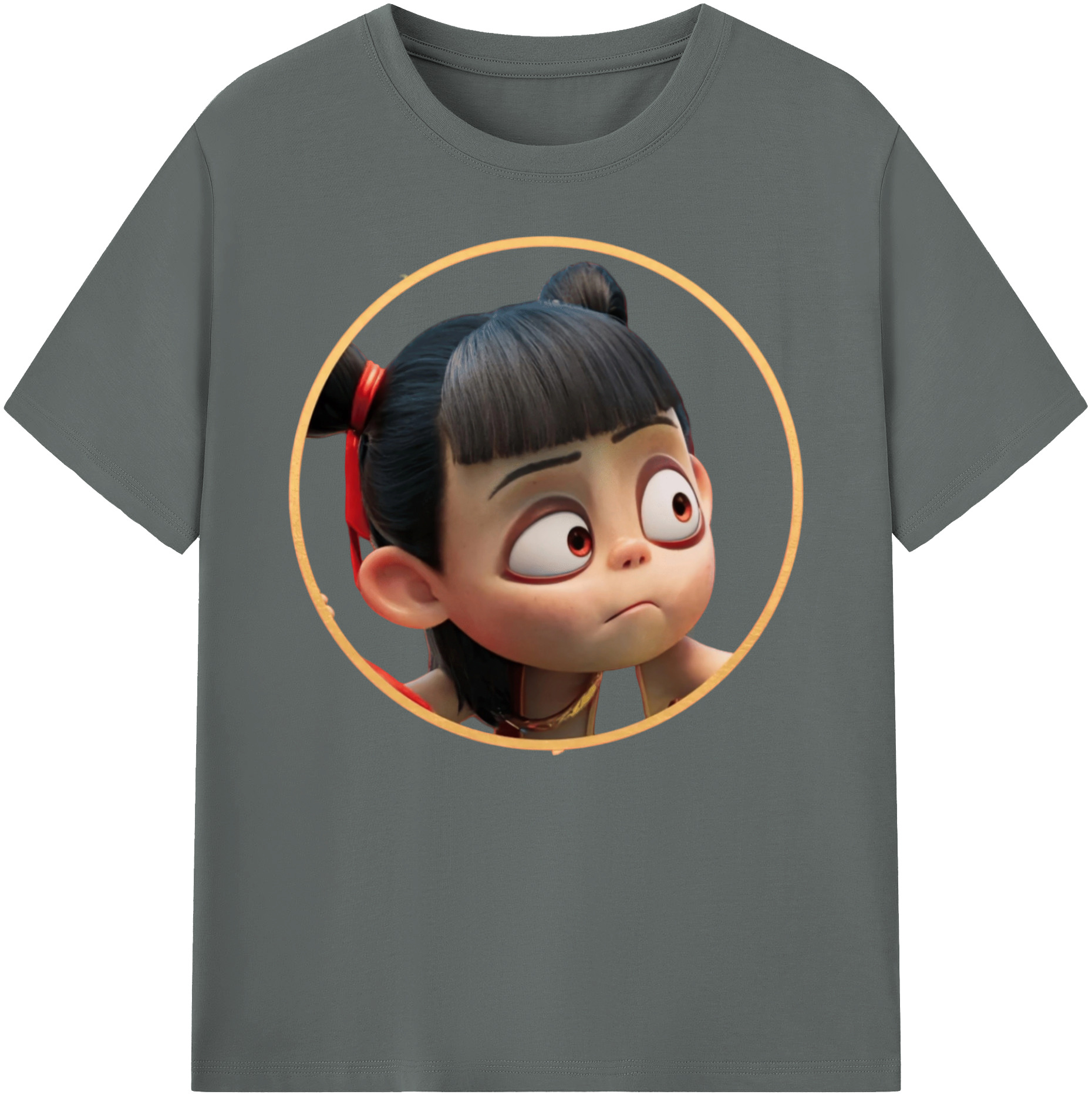 （画像用） Ne Zha 2 ナタ 魔童の大暴れ 綿100％ メンズ半袖Tシャツ｜肌触りやわらか＆通気性